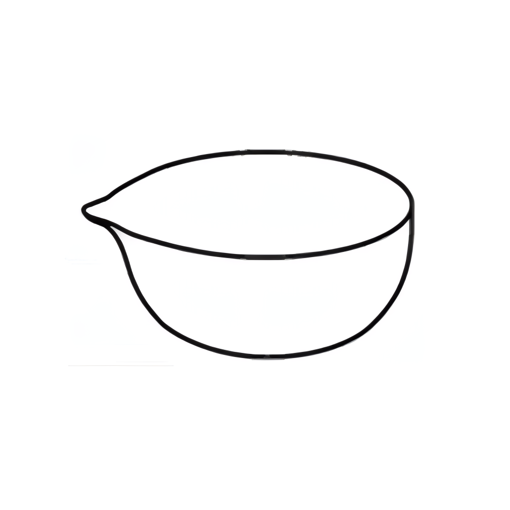 Dishes, Evaporating, Flat Bottom, with Pour Out