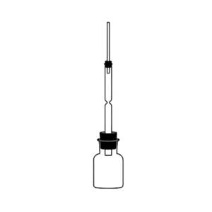 Arsenic Apparatus, Gutzeit Modified Form According to I.S. Specification with Indian Glass Bottle