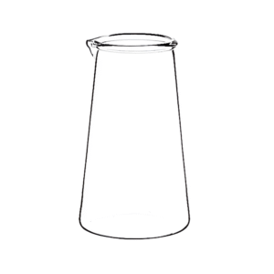 Beaker Phillip Pattern, Conical Form with Spout