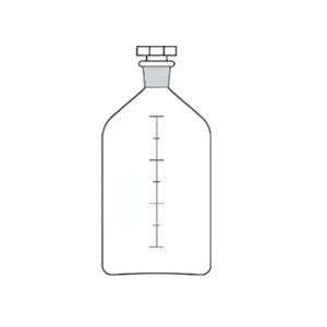 Bottle Reagent Narrow Mouth with Interchangeable Stopper