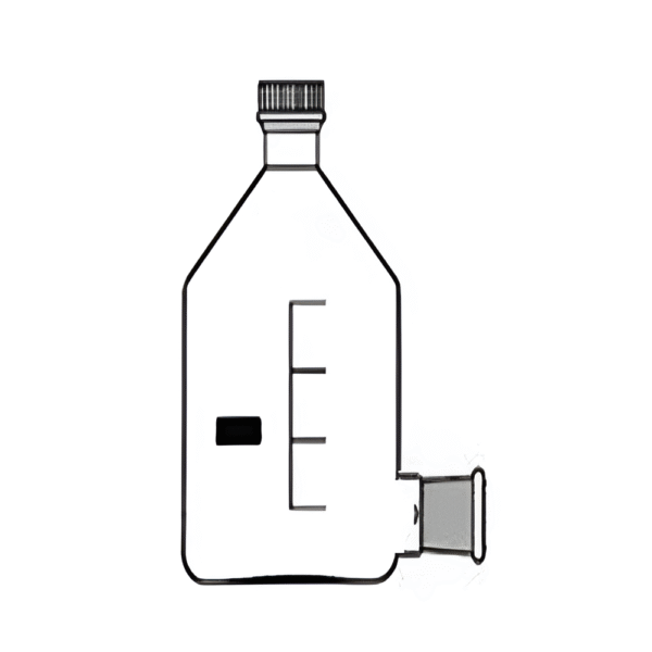 Bottle Aspirator with GL 45 Screw Cap & Socket Outlet for Stopcock