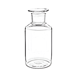 Bottle Reagent Wide Mouth with Interchangeable Stopper