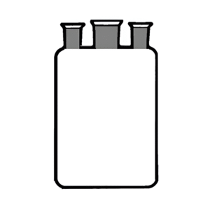 Bottle Woulf, Three Necks with Interchangeable Stopper