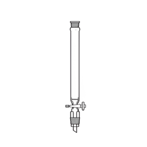 Column Chromatography, with Integral Sintered Disc, “PTFE” Stopcock & Joints size (Socket & Cone)