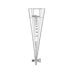 Cone Sedimentation Imhoff with Glass Stopcock & PTFE Stopcock