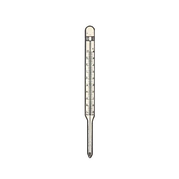 Thermometer Enclosure Type 50°C, Alcohol Filled For Above Carbon Burettes