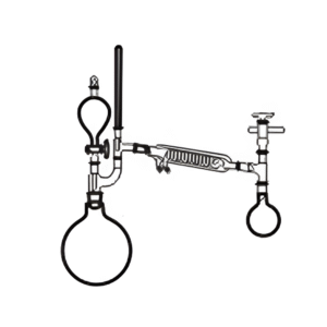 Vacuum Distillation Assembly with Round Bottom / Flat Bottom Flask