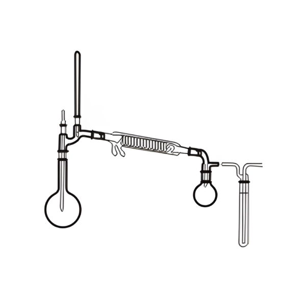 Vacuum Distillation Assembly with Round Bottom / Flat Bottom Flask