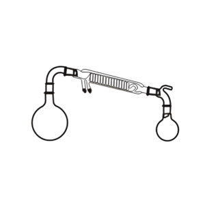 Vacuum Distillation Assembly with Round Bottom / Flat Bottom Flaks