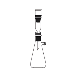 Filtering Apparatus Complete with Filter Flask, Gooch Crucible & Glass Adapter with Rubber Cork