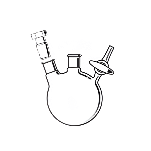 Schlenk Flask Boiling, Round Bottom, Two Necks & Heavy Wall with Interchangeable Joint