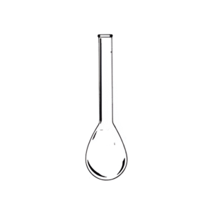 Flask Kjeldahl, Long Neck Plain