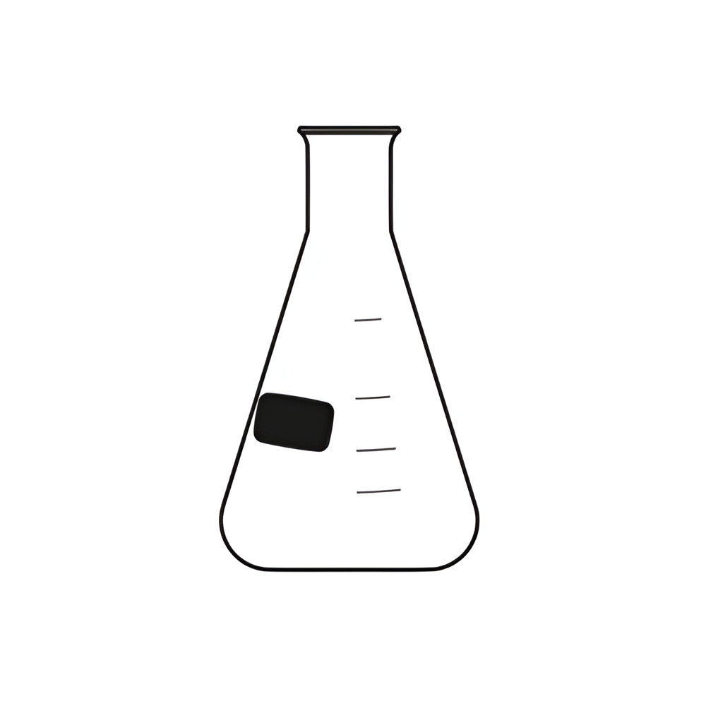 Flask Conical Micro, Narrow Mouth, Graduated