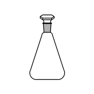 Flask Conical Erlenmeyer with Interchangeable Joint & Stopper