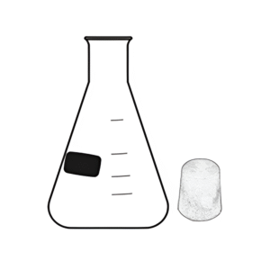 Rubber Cork Compatible with Various Capacities of Flask Conical Erlenmeyer Narrow Mouth
