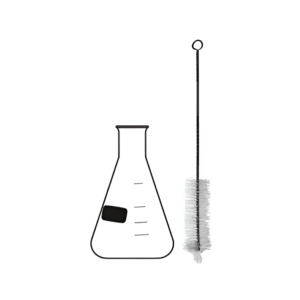 Cleaning Brush Compatible with Various Capacities of Flask Conical Erlenmeyer Narrow Mouth