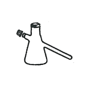 Nephelo Culture Flask, size 250ml. With Clean Out and Depressed Side Arm 130mm x 12mm. Volume of Culture to Base of Side Arm Approx 135 ml. Supplied with 18mm. Screw Cap for Clean Out Port