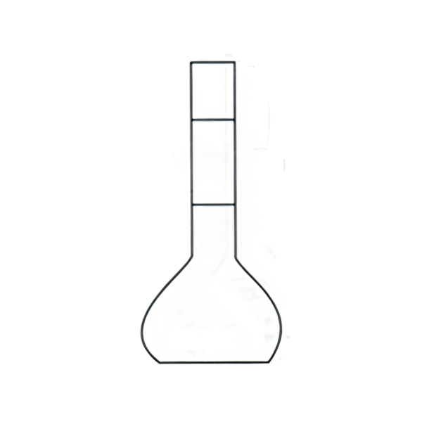 Flask Sugar with Two Mark’s. Accuracy as per Class “A” with Work Certificate & Calibrated @ 27°C