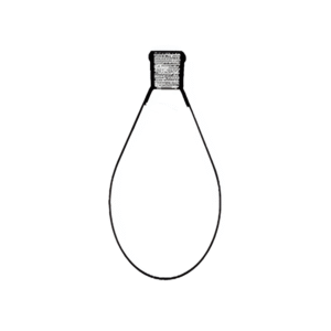 Flask Pear Shape for Rotary Evaporator Apparatus with Interchangeable Joint