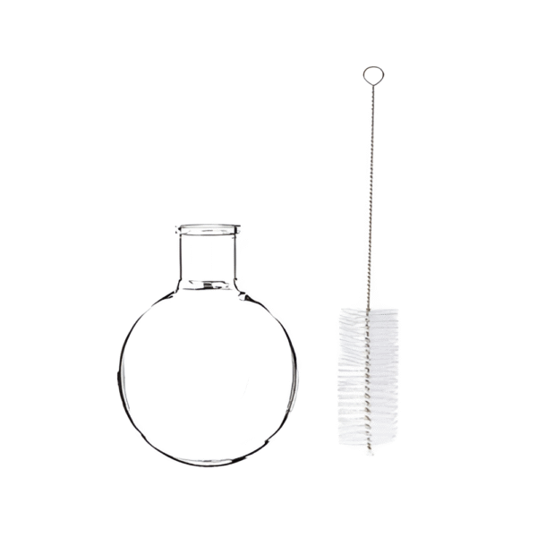 Cleaning Brush Compatible with Various Capacities of Flask Round Shape for Rotary Evaporator Apparatus with Interchangeable Joint