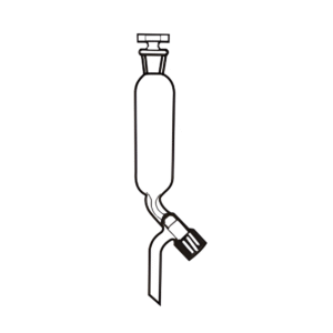 Funnel Dropping, Cylindrical with Teflon Rotaflow & Interchangeable Stopper, Transparent & Amber Color