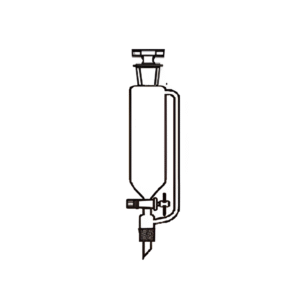 Funnel Pressure Equalizing, Cylindrical with PTFE Stopcock & Interchangeable Stopper