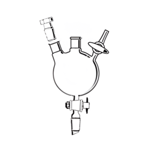 Funnel Separating, Two Neck Schlenk Flask Type, Heavy Wall with Joint, PTFE Stopcock & Interchangeable Stopper, Transparent & Amber Color