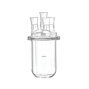 Kettle, Resin Reaction, Flat Flange with Lid. Centre Joint B-34, Side B-24-24-24