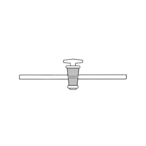 Stopcock Straight Bore with Hollow Plug High Vacuum