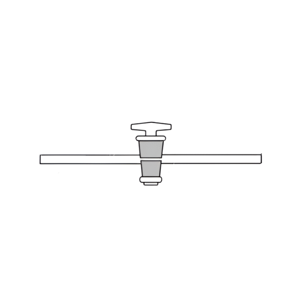 Stopcock Straight Bore with Hollow Plug High Vacuum