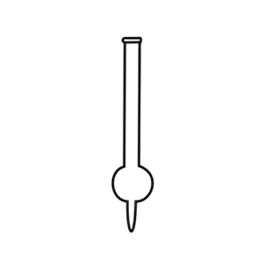 Tube Calcium Chloride, Straight with One Bulb