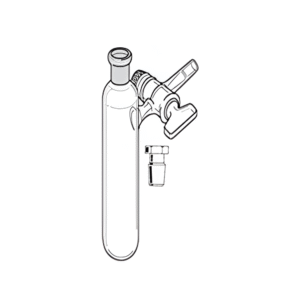 Tube Reaction Single Neck, Schlenk Line with Interchangeable Stopper