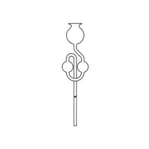 Thistle Funnel for Kipps Apparatus with Rubber Cork