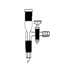 Adapter, Vacuum Flow-Control with PTFE Stopcock & Two Joints