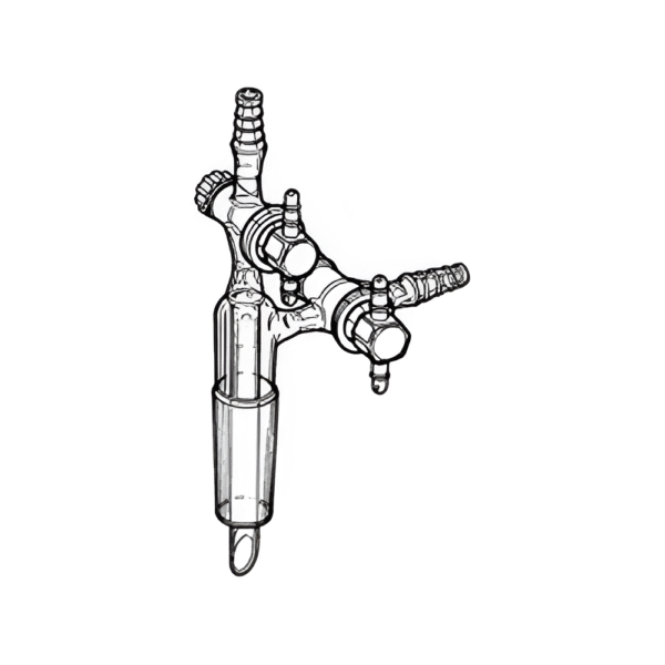 Adapter, Vacuum Transfer with PTFE Stopcock