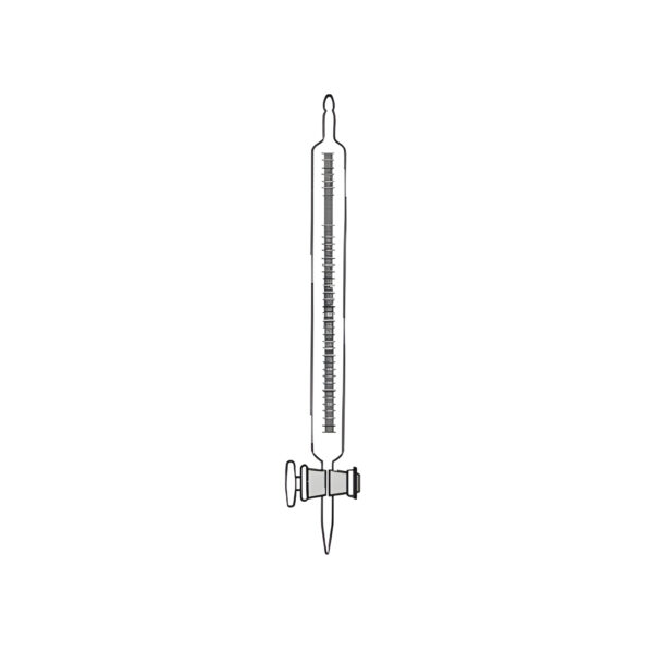 Burette Gas Boyle’s Law Graduated with Zero at Closed End, with Stopcock