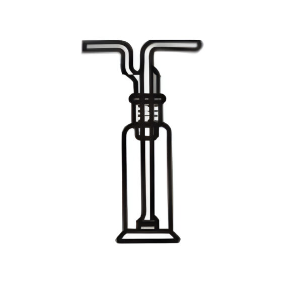 Bottle Gas Wash with Sintered End for Downward Gas Distribution, Complete