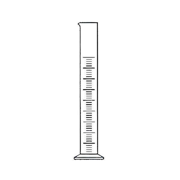 Cylinder Graduated Single Metric Scale with Pour Out. Accuracy as Per Class “B”