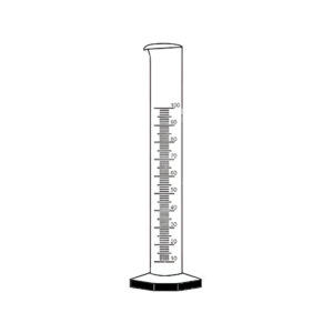 Cylinder Graduated Single Metric Scale with Pour Out. Accuracy as Per Class “B”