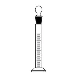 Cylinder Graduated Single Metric Scale with Inter Changeable Stopper. Accuracy as Per Class “B”
