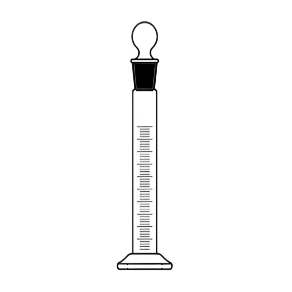 Cylinder Graduated Single Metric Scale with Inter Changeable Stopper. Accuracy as Per Class “B”