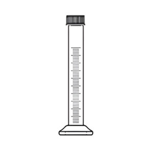 Cylinder Graduated Single Metric Scale with Screw Cap. Accuracy as Per Class “B”