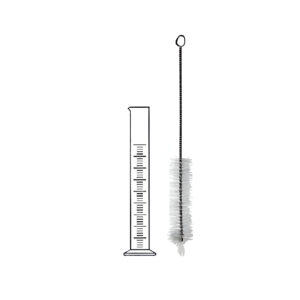 Cleaning Brush Compatible with Various Capacities of Cylinder Graduated Single Metric Scale with Pour Out